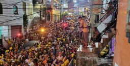 Carnaval celebration in Salvador Brazil