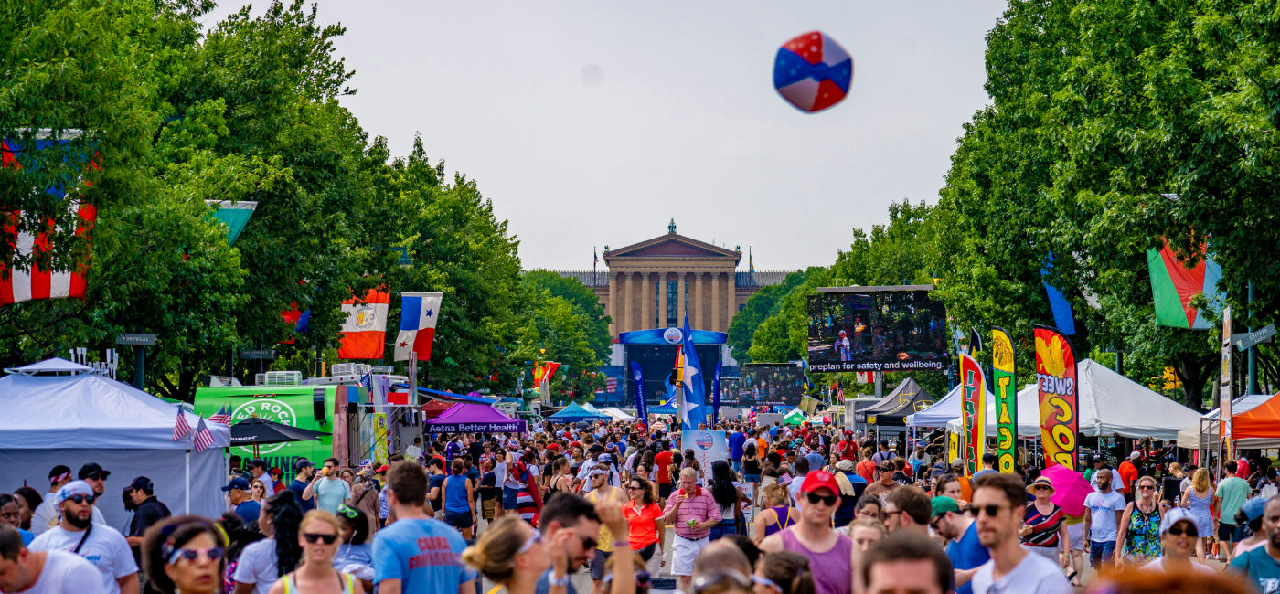 Image: Party on the Parkway, part of Philly's Wawa Welcome America Independence Day celebrations. (Photo Credit: Visit Philadelphia)