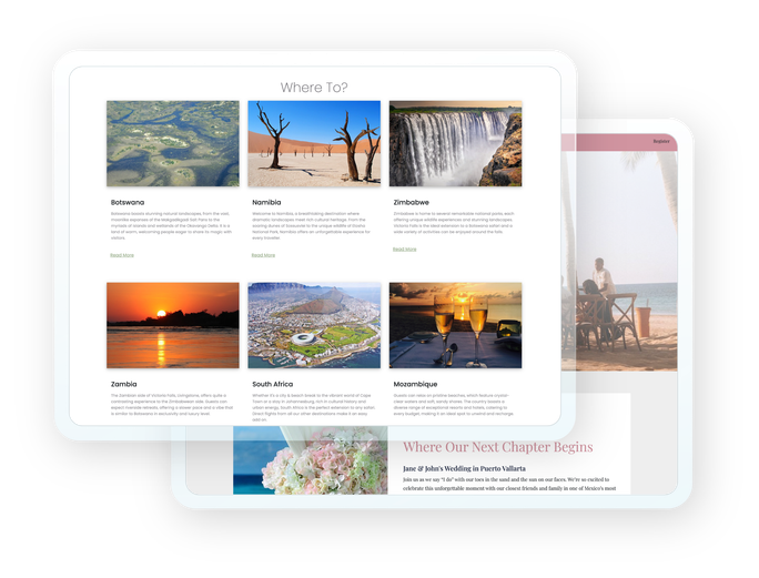 Travefy website Travefy website