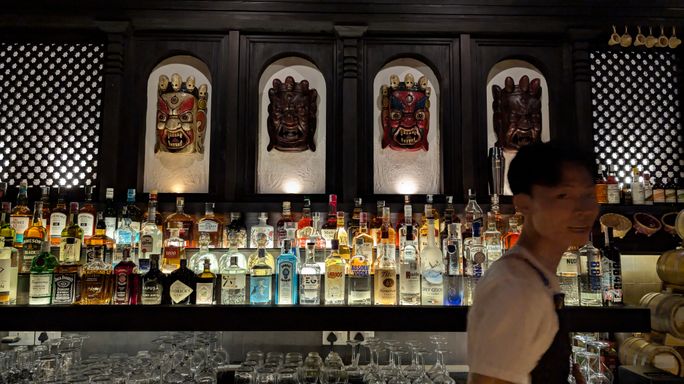 Old House bar and tender, Kathmandu