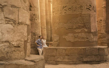 Egypt, egyptian ruins, romance travel, couple, travelers, egyptian tourism authority