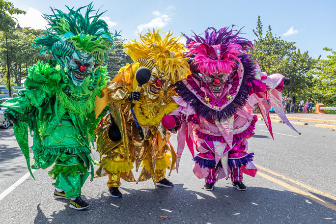 Carnival celebration in the Caribbean