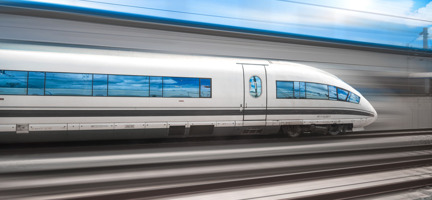 Image: High-speed train in motion. (Photo Credit: Rumir/Adobe)