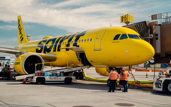 Spirit Airlines, budget airlines, airplane, spirit airplane, yellow airplane