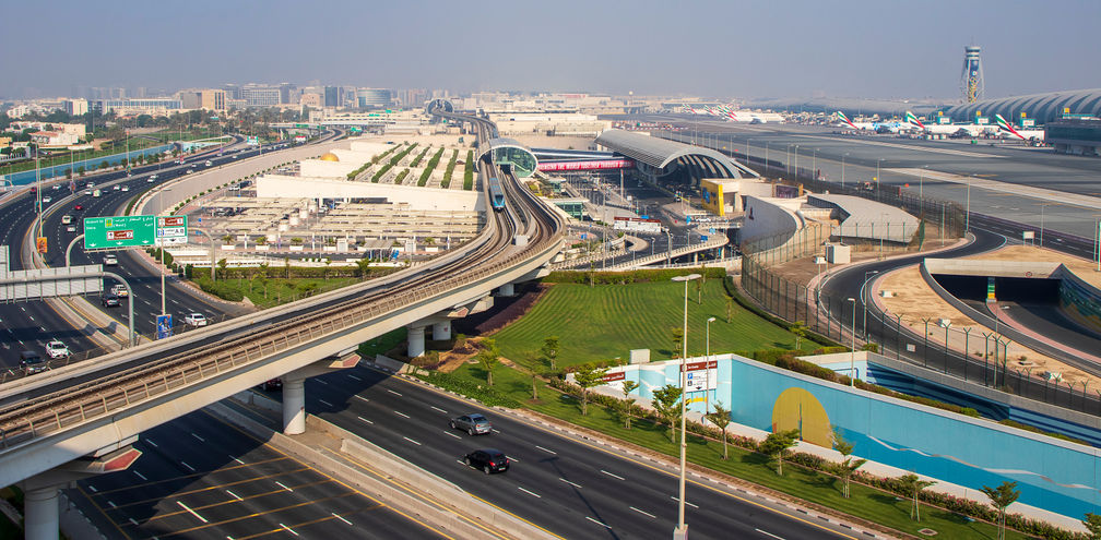 View of Dubai International Airport