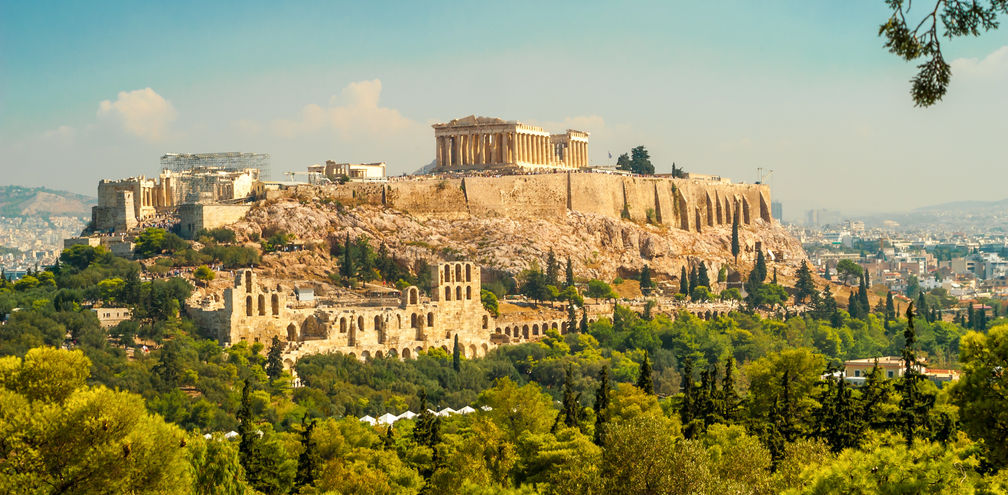 The Acropolis of Athens, Greece.