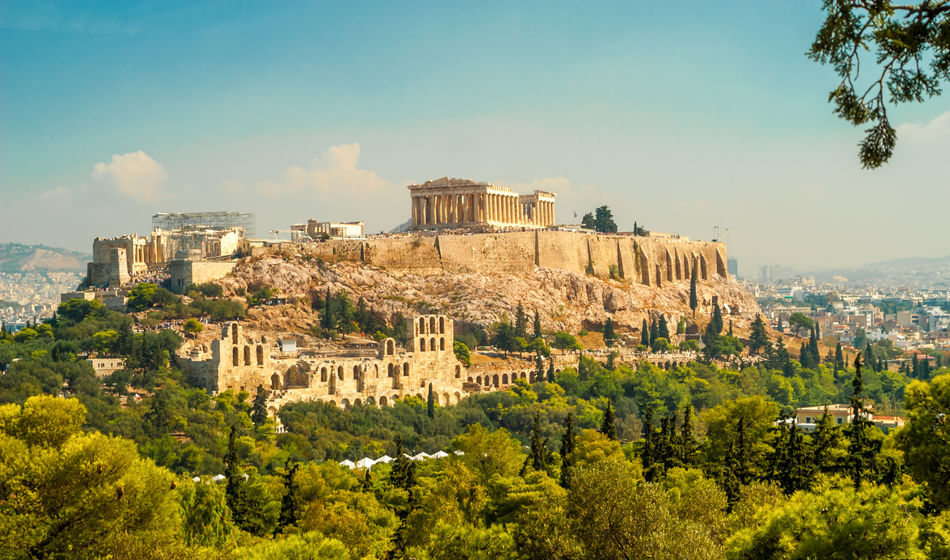 The Acropolis of Athens, Greece.