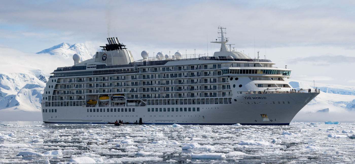 Image: The World, Residences at Sea offers a year-at-sea program for 150 guests. (Photo Credit: The World)