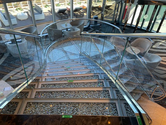 MSC Yacht Club stairs