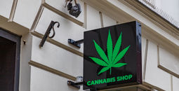 Cannabis shop sign.