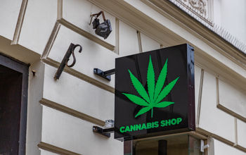 Cannabis shop sign.