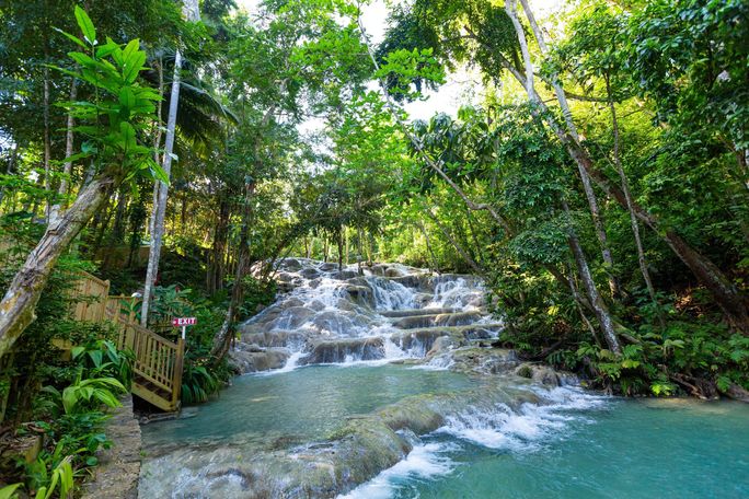 Dunn's River Falls, Ocho Rios, Jamaica. Dunn's River Falls, Ocho Rios, Jamaica.