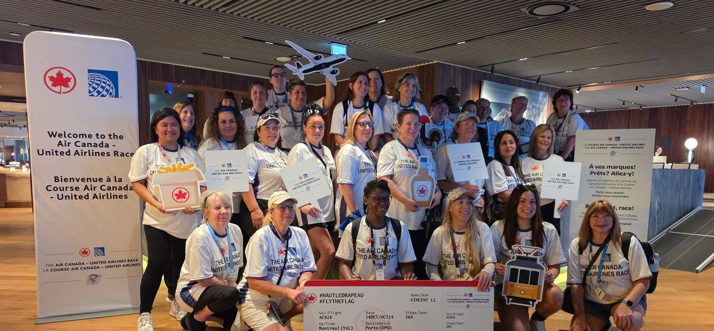 Image: Les participants canadiens à la course d'United Airlines et d'Air Canada de 2026 (Photo Credit: Jen Mallia/TravelPulse Canada)