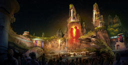 The ‘Shadows of Memory: A Skywalker Saga’ show at Star Wars: Galaxy's Edge in Disneyland park.