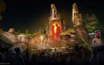 The ‘Shadows of Memory: A Skywalker Saga’ show at Star Wars: Galaxy's Edge in Disneyland park.