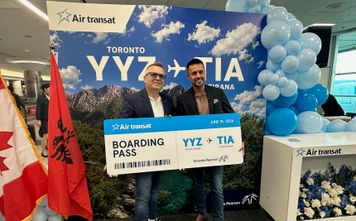 L- R Dashnor Hasku and Bujar Zejnullahu, owners of Cancos Travel and host agency TravelOnly 