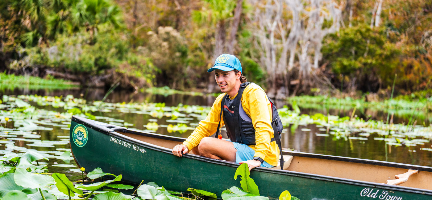 Image: Canoeing in Florida's Lower Wekiva River Preserve State Park. (Photo Credit: Visit Florida)