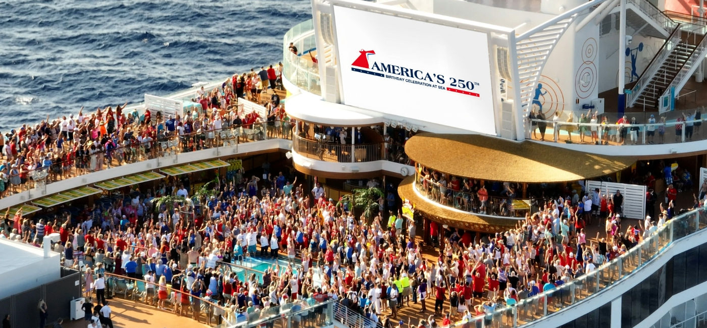Image: On July 4, 2026, ten Carnival ships will take part in special Independence Day meetups at sea to celebrate America's 250th. (Photo Credit: Carnival Cruise Line)