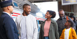 Family traveling with Amtrak