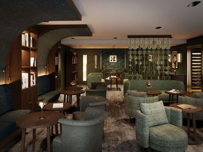 A rendering of the quiet lounge on AmaRudi A rendering of the quiet lounge on AmaRudi