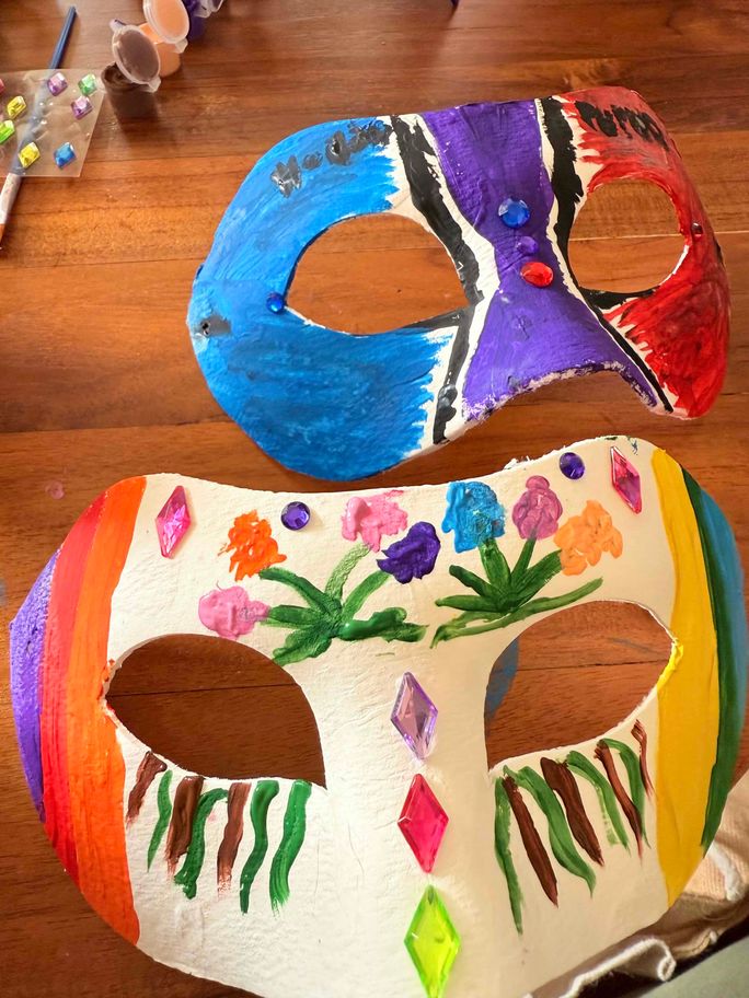 Junkanoo masks made a South Bank Resort in Turks & Caicos Junkanoo masks made a South Bank Resort in Turks & Caicos