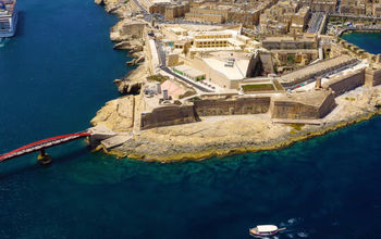 Aerial view of Valletta