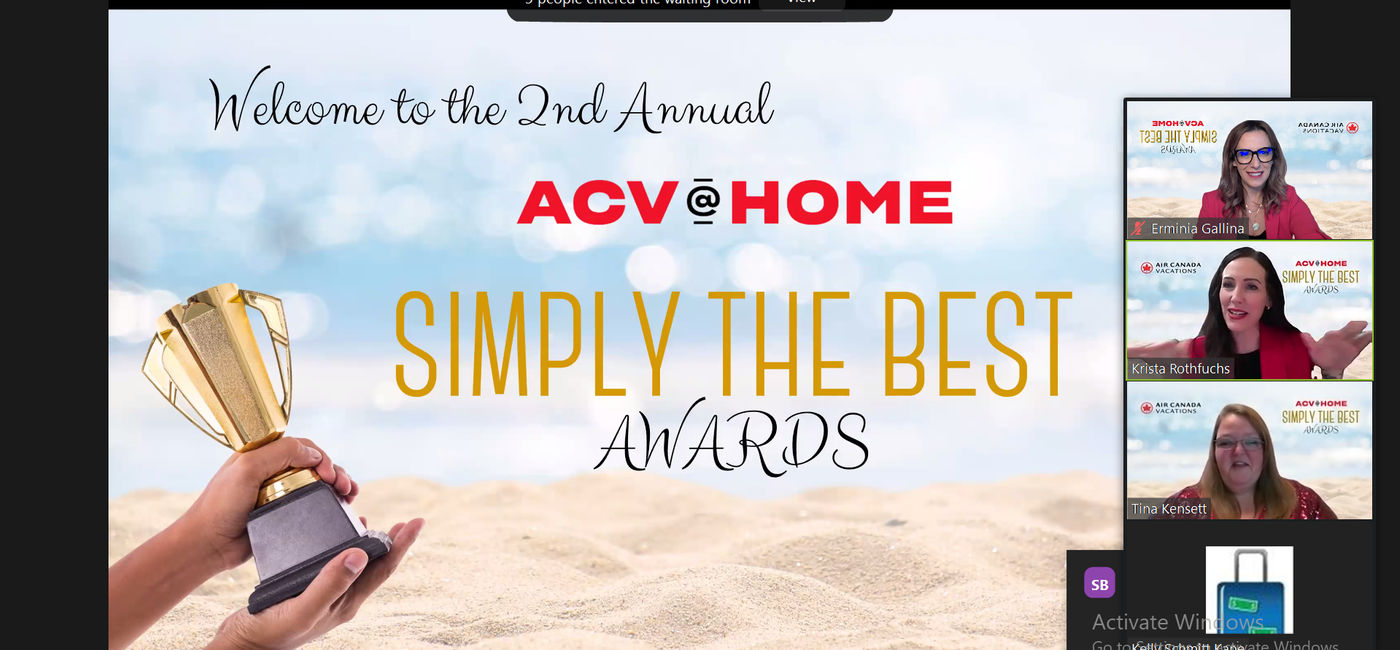 Image: Air Canada Vacations honoured independent agents at its Simply The Best Awards. (Photo Credit: Air Canada Vacations)