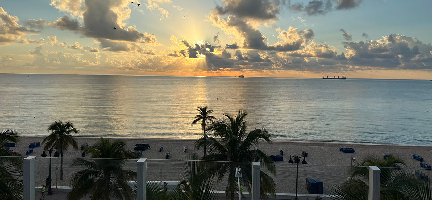 Image: Sunrise over Fort Lauderdale's beaches. (Photo Credit: Photo by Paul J. Heney.)