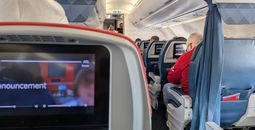 Delta cabin interior, plane, seat, screen, seatback, screens, entertainment