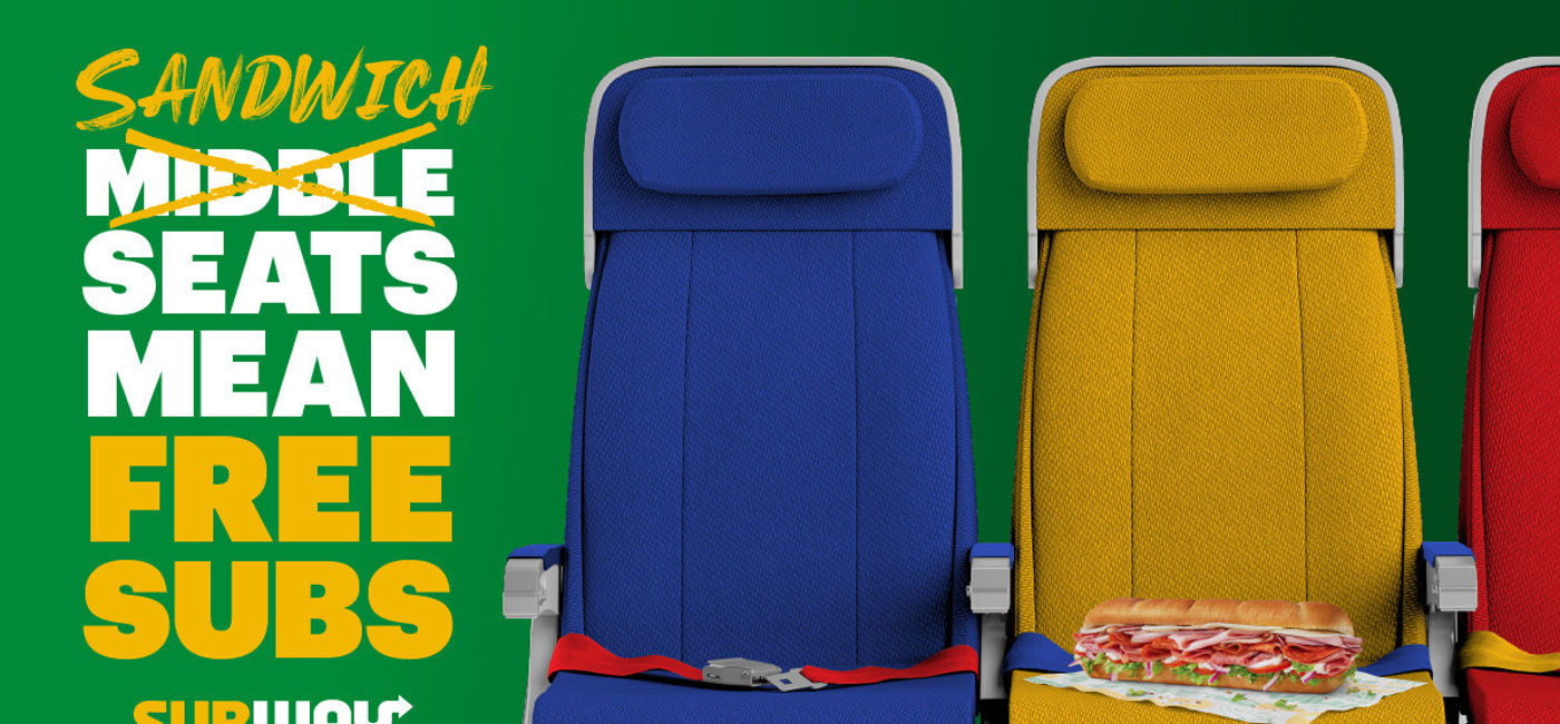 Image: Subway is rewarding unfortunate Southwest Airlines customers this winter. (Photo Credit: Subway Restaurants)