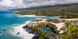 Aerial view of the Outrigger Kona Resort and Spa