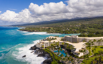 Aerial view of the Outrigger Kona Resort and Spa
