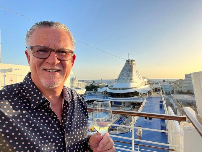 Adam Martindale onboard Oceania Cruises