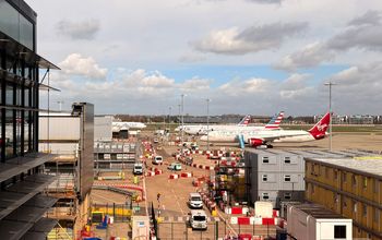 Planes at the gate at Heathrow Airport in London