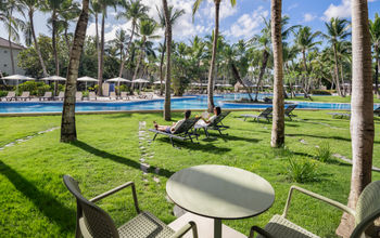 Standard walkout tropical view at the Wyndham Alltra Punta Cana