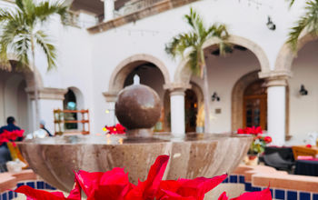 Hacienda del Mar Los Cabos is decorated for the holiday season.