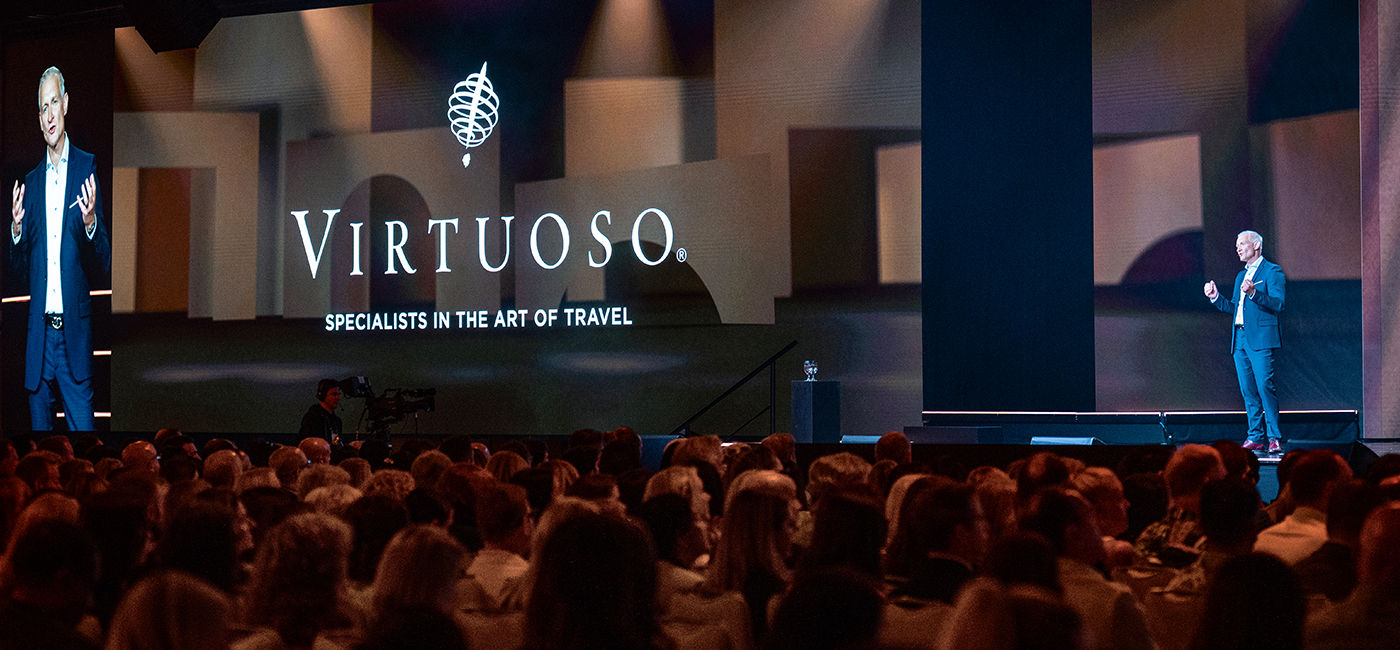 Image: Virtuoso Travel Week 2026 Opening Session at the Bellagio in Las Vegas. (Photo Credit: Virtuoso)