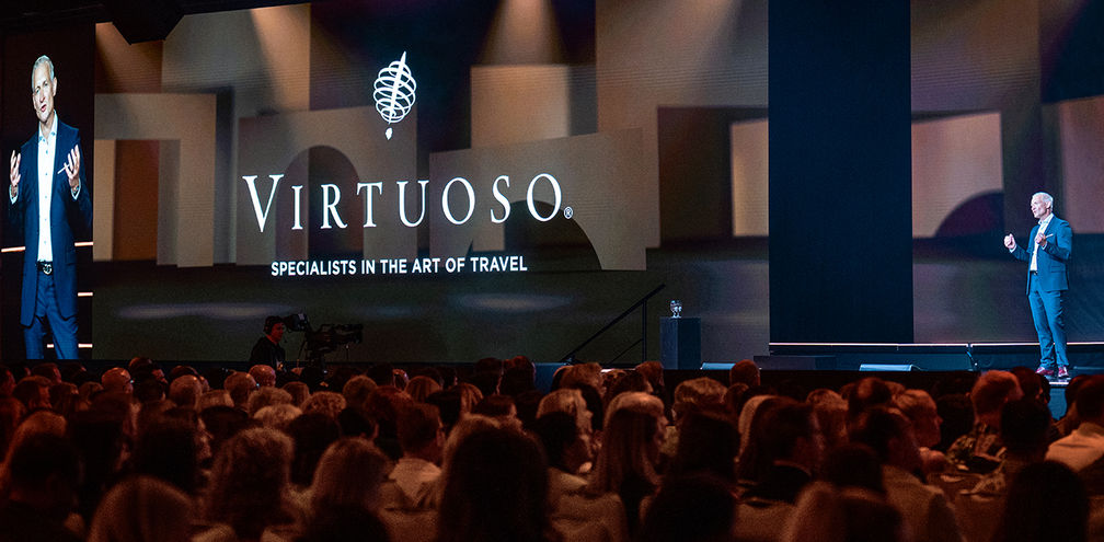 Virtuoso Travel Week 2026 Opening Session at the Bellagio in Las Vegas.