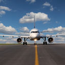 Plane on taxiway