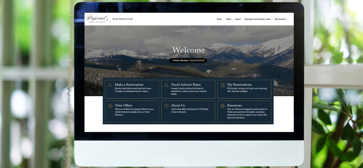Image: Preferred Hotels & Resorts launches a new Travel Advisor Portal. (Photo Credit: Preferred Hotels & Resorts)
