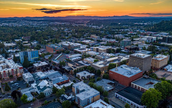 Aerial view of Eugene, Oregon