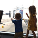 Kids at the airport, child, baby, toddler, infant,