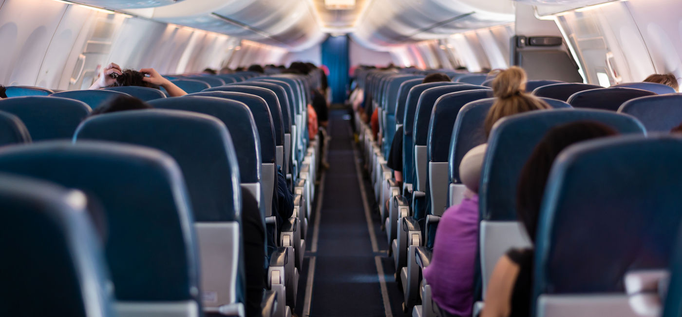 Image: Plane cabin. (Source: Adobe/tonefotografia)