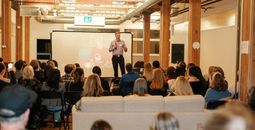 attendees at Intrepid Travel Toronto Office Book Launch