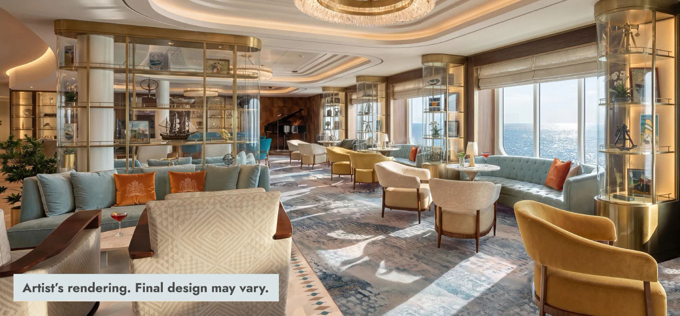 Image: A rendering of Bar 1873 (Photo Credit: Holland America Line)