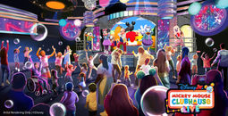 Rendering of Disney Jr. Mickey Mouse Clubhouse Live! at Disney California Adventure's Disney Theater.