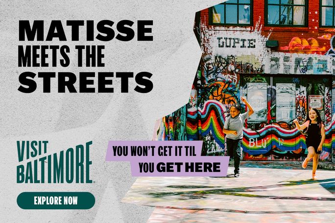 'Matisse Meets the Streets' headline visual