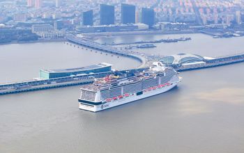 MSC Bellissima in Shanghai, China.