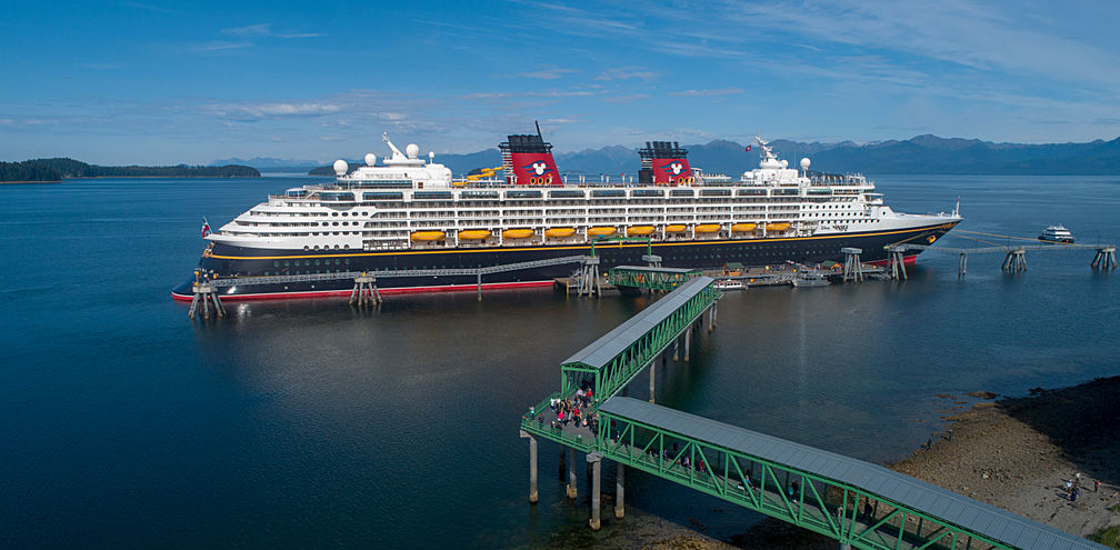 A Disney ship at Icy Strait Point