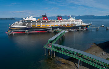 A Disney ship at Icy Strait Point